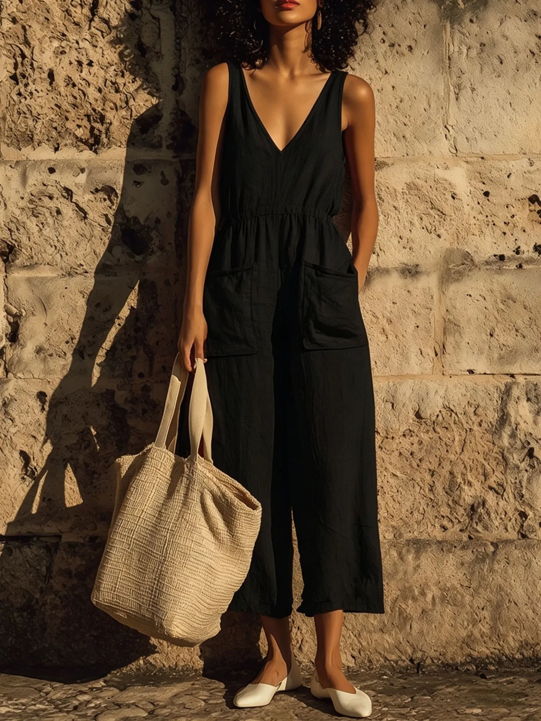 Montelle Functional Wide Leg Jumpsuit