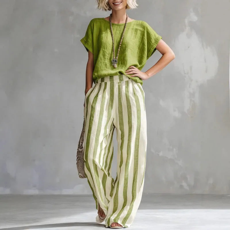 Celina Linen Summer Set