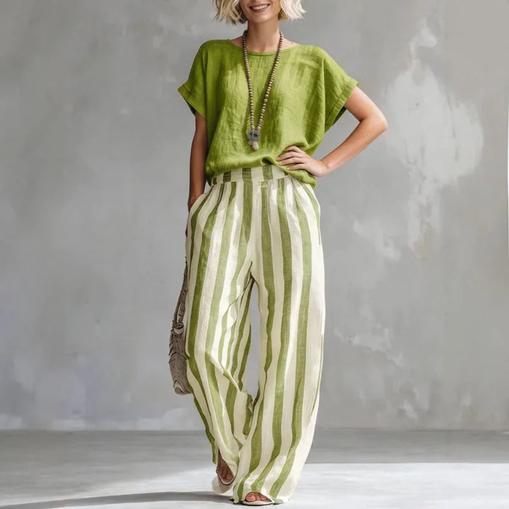 Celina Linen Summer Set