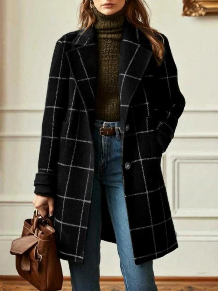 Serena Wool Plaid Coat
