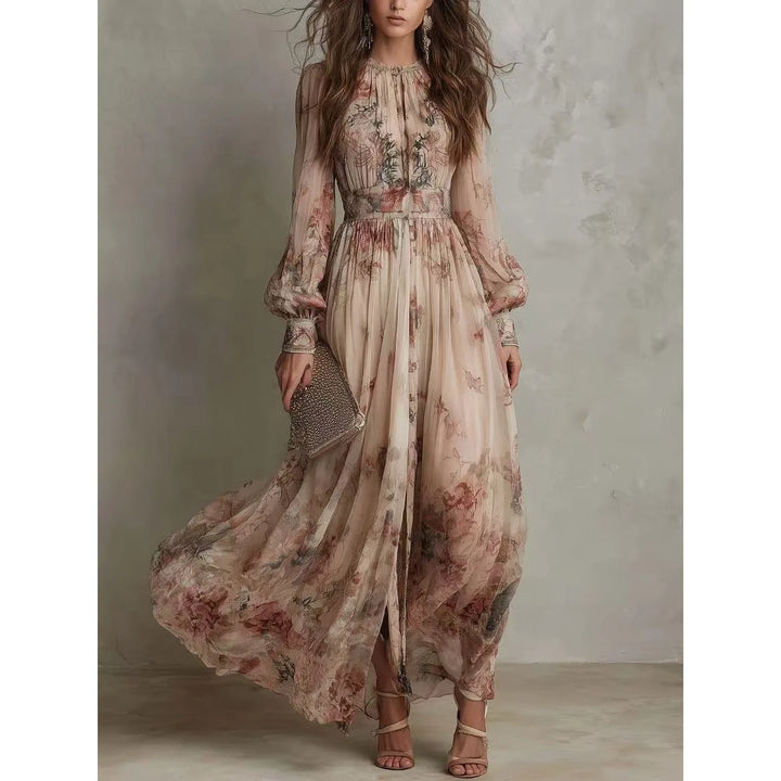 Fiona Vintage Floral Maxi Dress