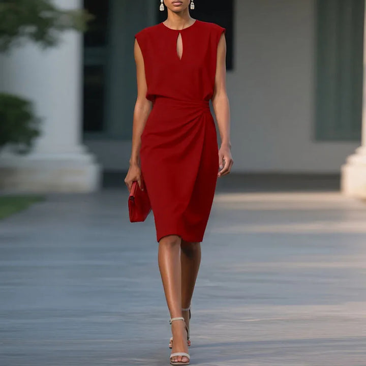 Marsha Ruched  Sophisticated Dress