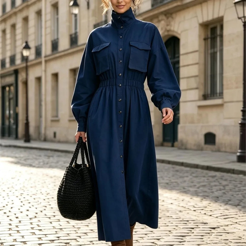 Harriet Flap Pocket Shirt Dress