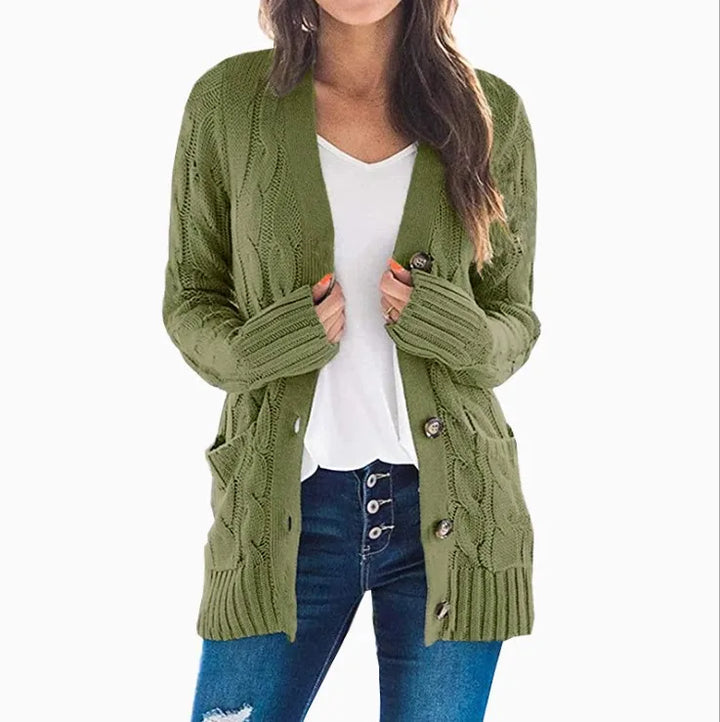 Briony Cable Knit Cardigan