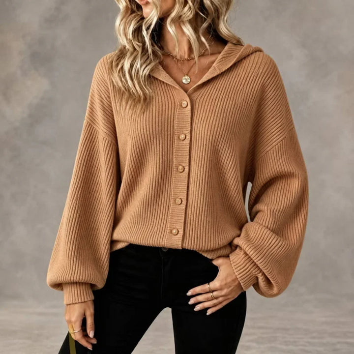 Blair Button Front Hooded Cardigan
