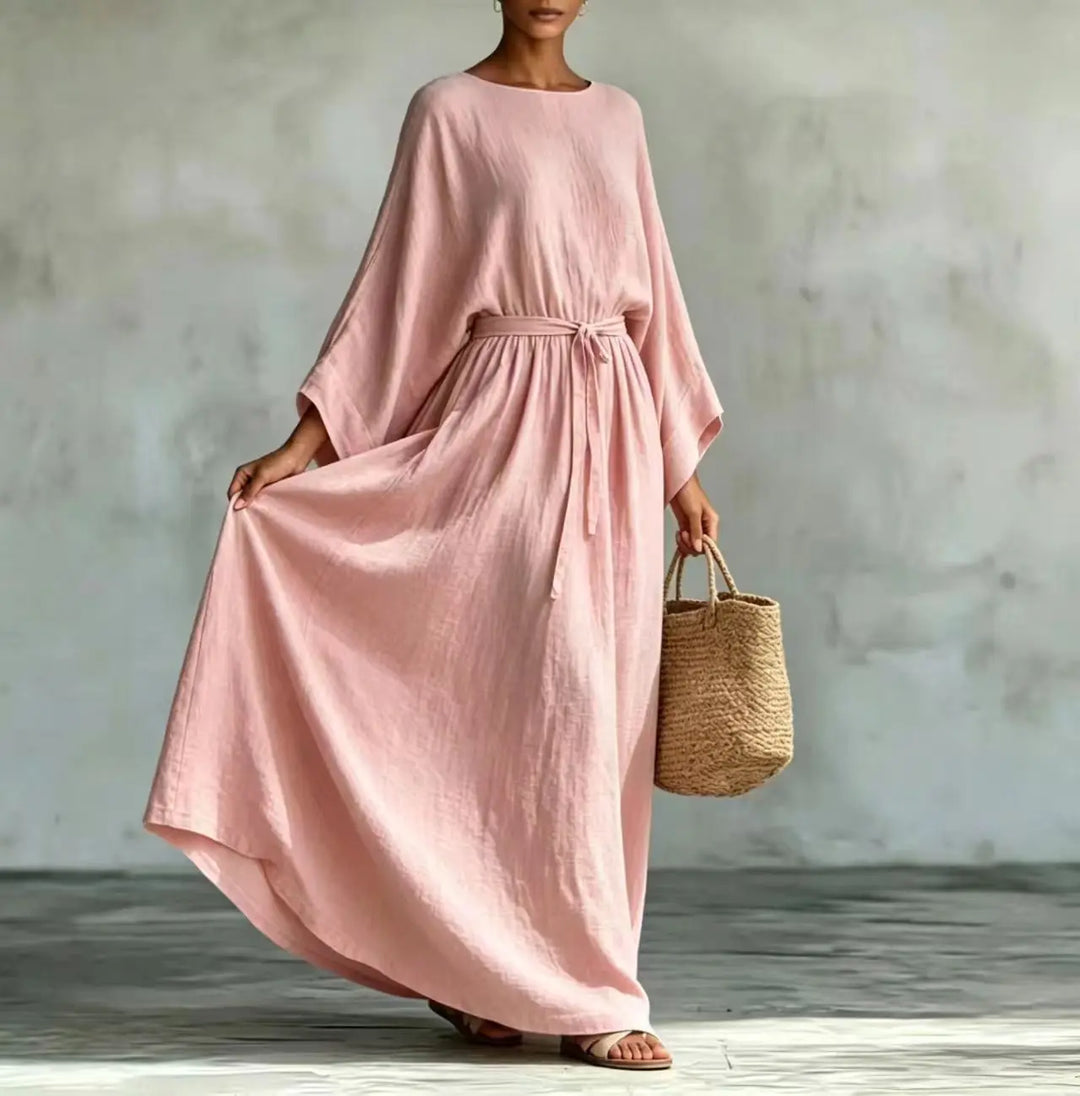 Adeline Elegant Draped Maxi Dress