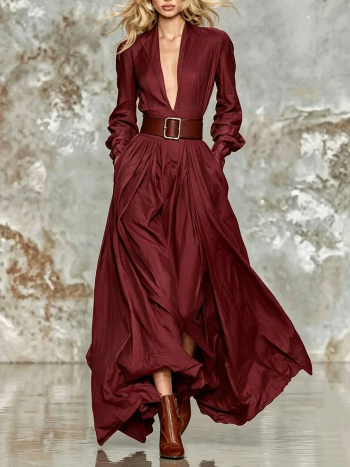 Michelle Ruched Waist Maxi Dress