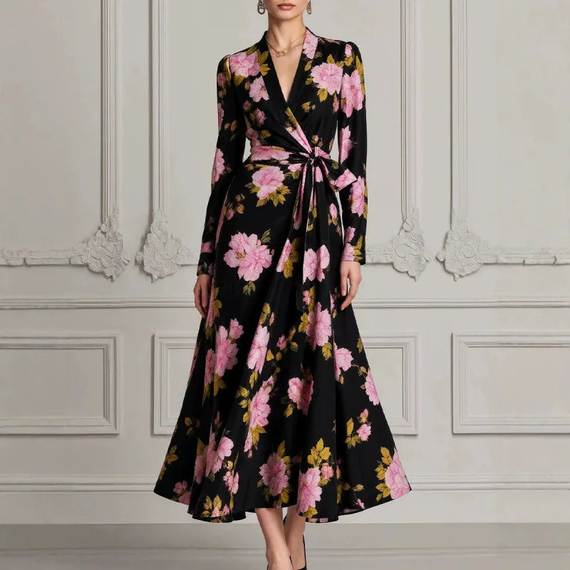 岁 Wrap Front Floral Dress