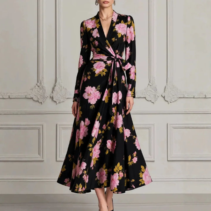 岁 Wrap Front Floral Dress