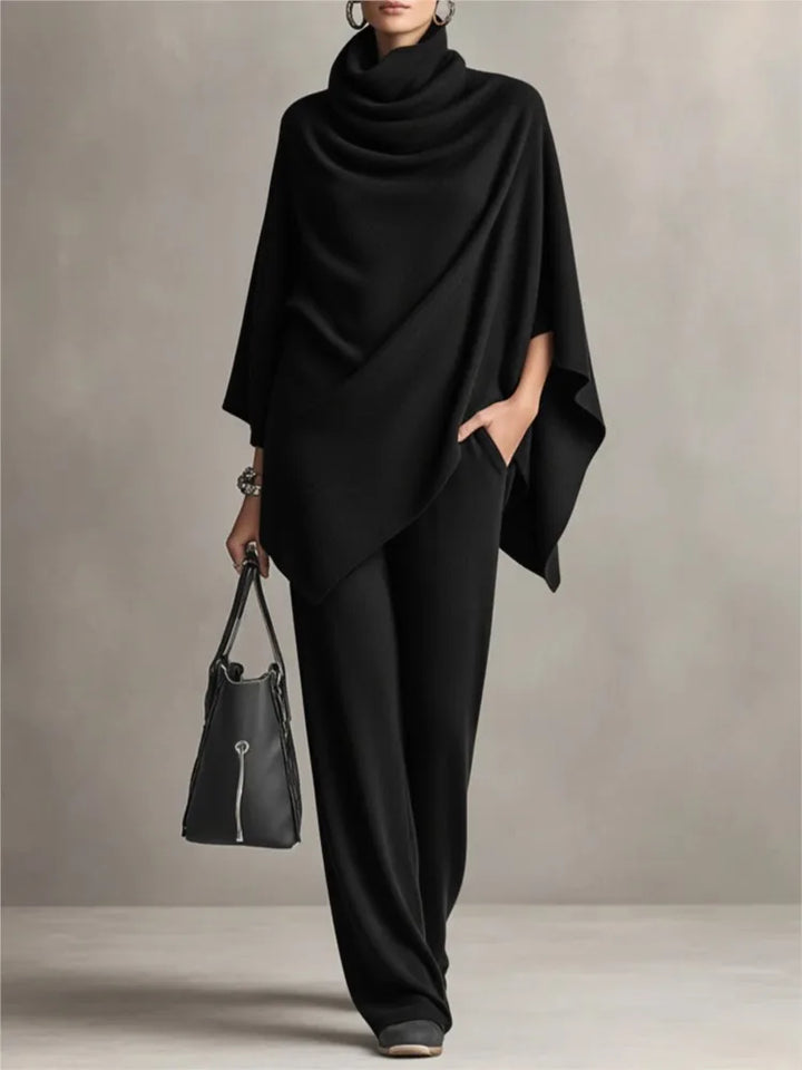 Maggie Draped Cozy Poncho Set