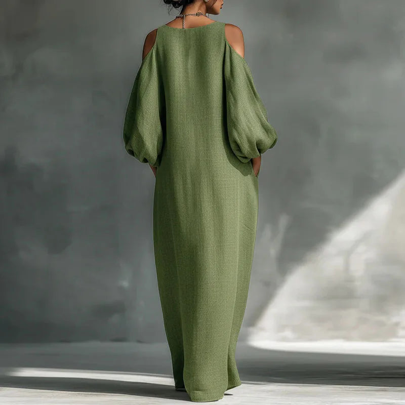 Callen Bohemian Linen Maxi Dress