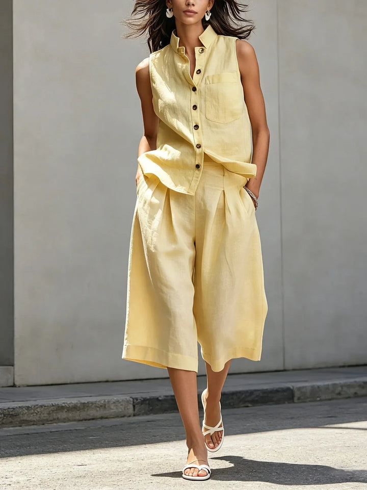Jannet Effortless Vacation Shorts Set