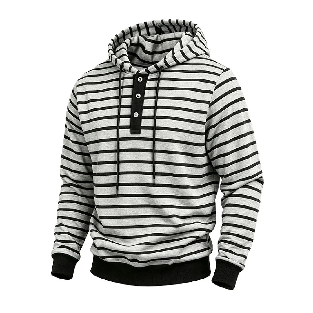 Sterling Button Placket Hoodie