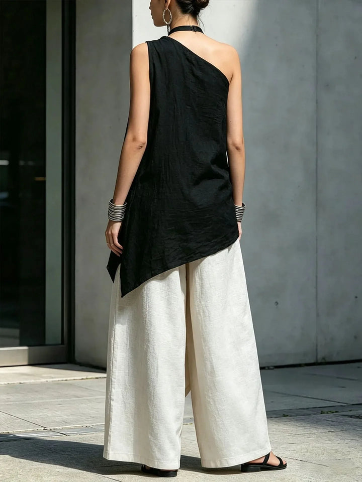 Chiara Asymmetrical One-Shoulder Set