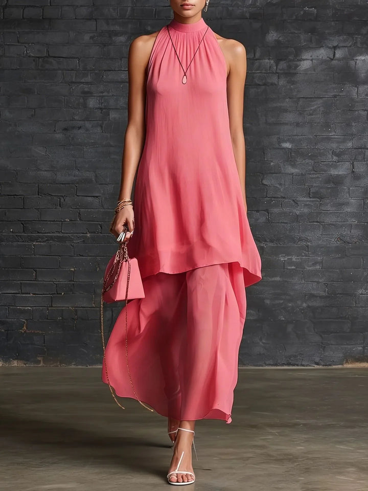 Soriana Elegant Layered Chiffon Wedding Guest Dress