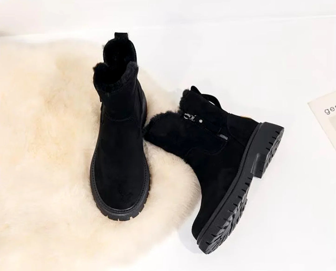 Gaelle Faux Fur Ankle Boots
