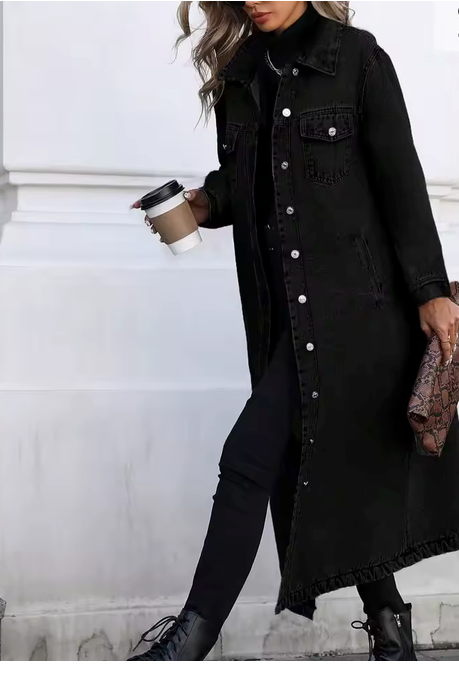 Sylvana Long Denim Coat