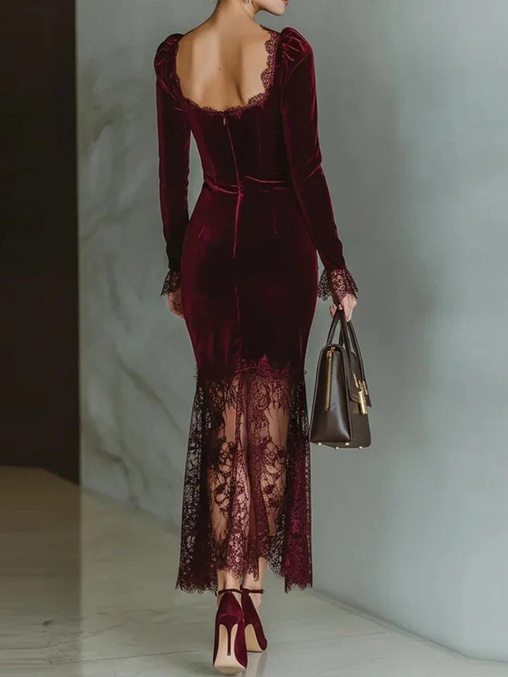 Marlena Velvet Lace Dress