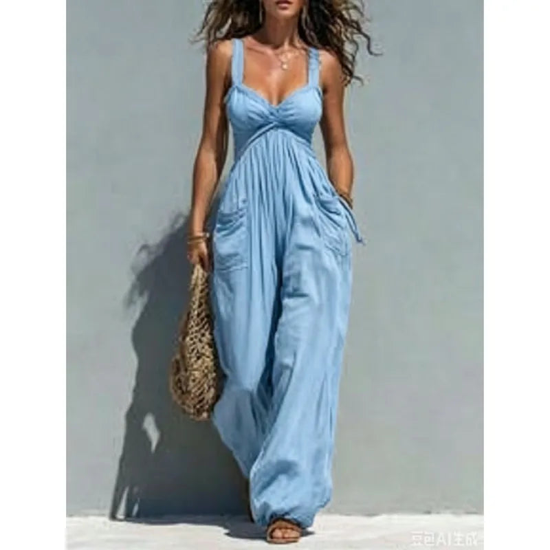Jazmin Relaxed Wide Leg Jumpsuit