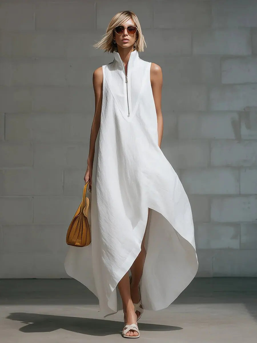 Briony Sleeveless Relaxed Linen Maxi Dress