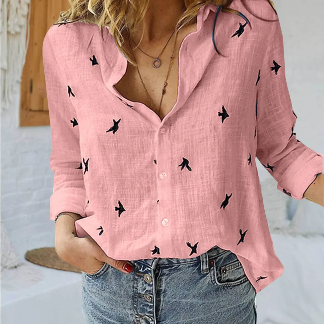 Annelie Printed Button Shirt