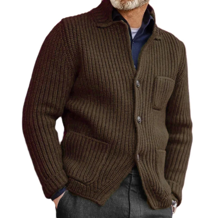 Castelan Ribbed Knit Cardigan