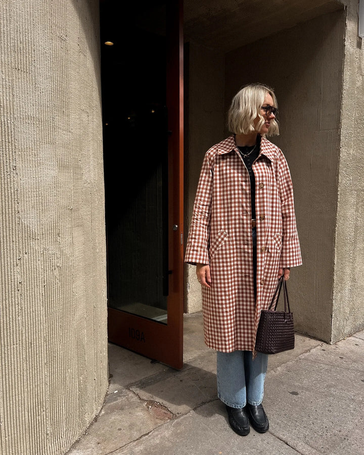 Rosamund Gingham Trench Coat