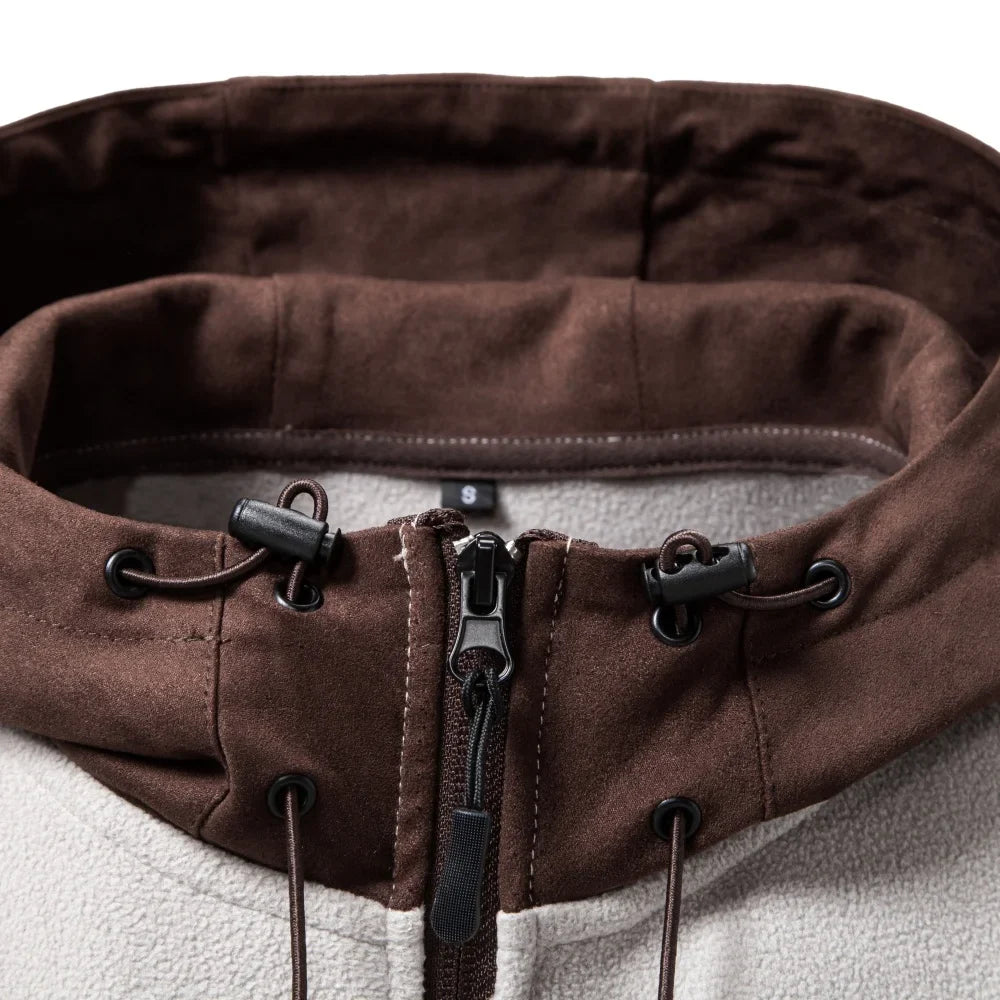 Hadrian Drawstring Hood Fleece Jacket