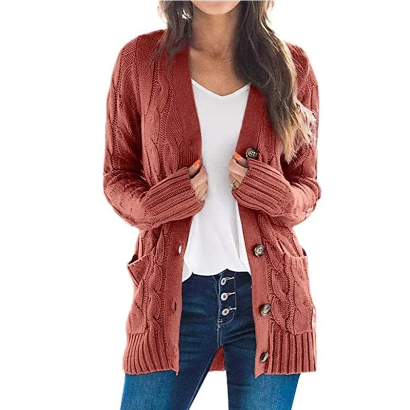 Briony Cable Knit Cardigan