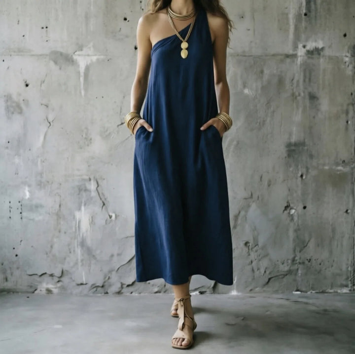 Amelie One Shoulder Maxi Dress