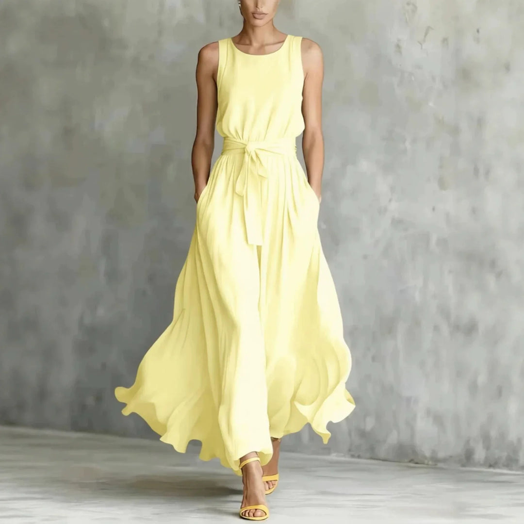 Lola Elegant Pocket Maxi Dress