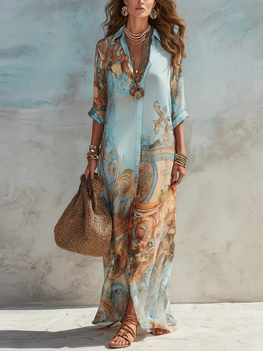 Josephine Elegant Boho Maxi Dress
