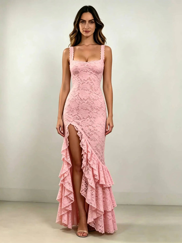 Wynna Elegant Ruffle Maxi Dress