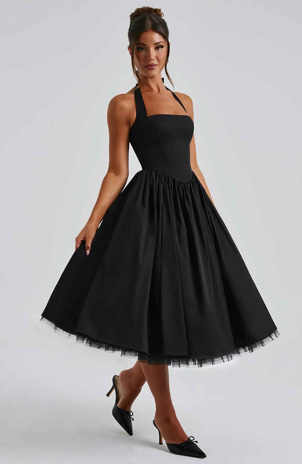 Danica Halter A Line Baby Doll Dress