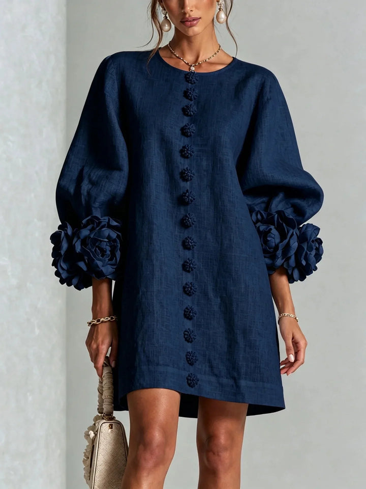 Serena Floral Cuff Mini Dress