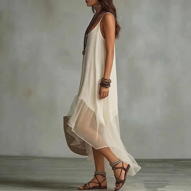 Beth Flowy Ruffle Maxi Dress