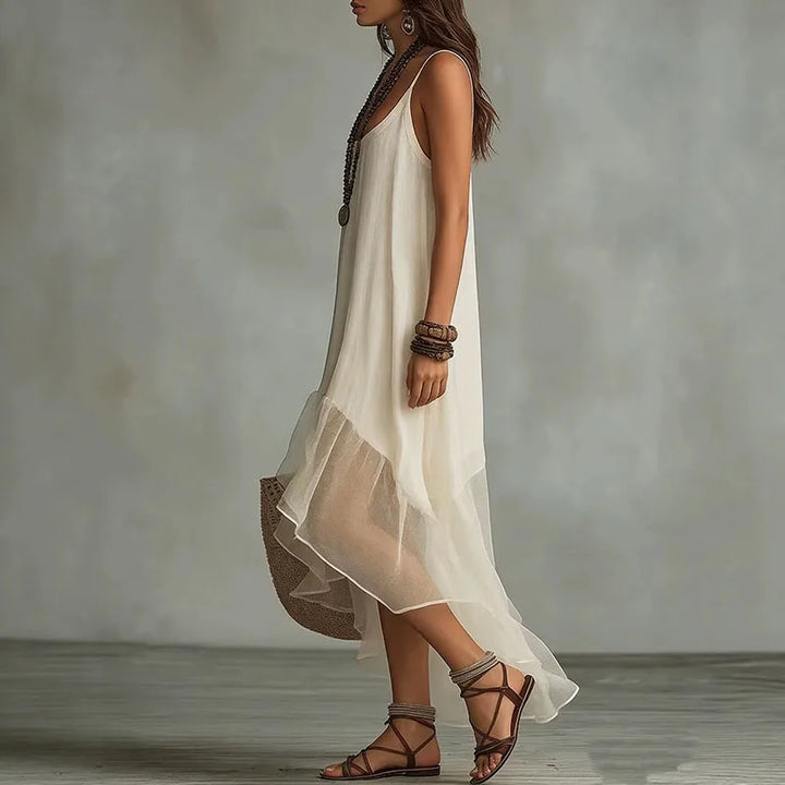 Beth Flowy Ruffle Maxi Dress