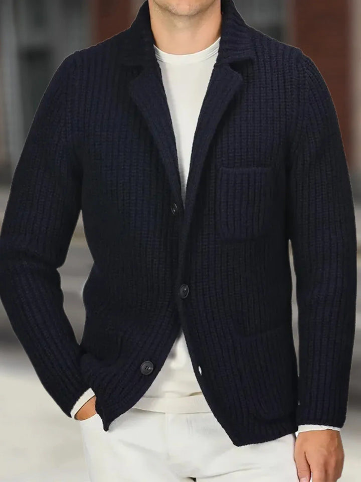 Castelan Ribbed Knit Cardigan