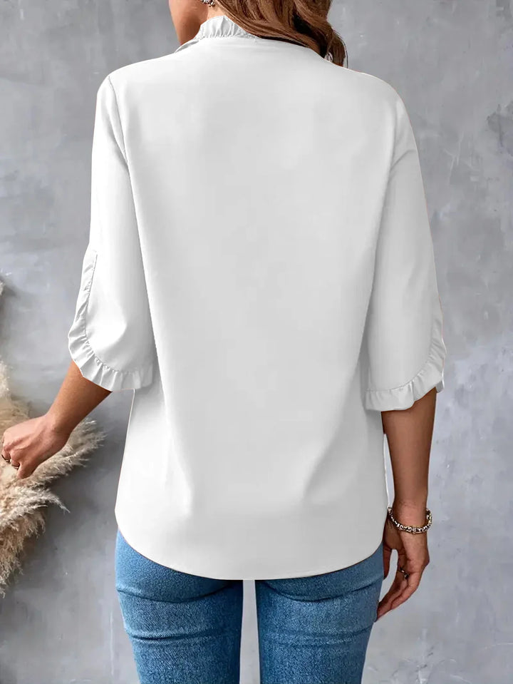 Jessica Ruffle Trim Blouse