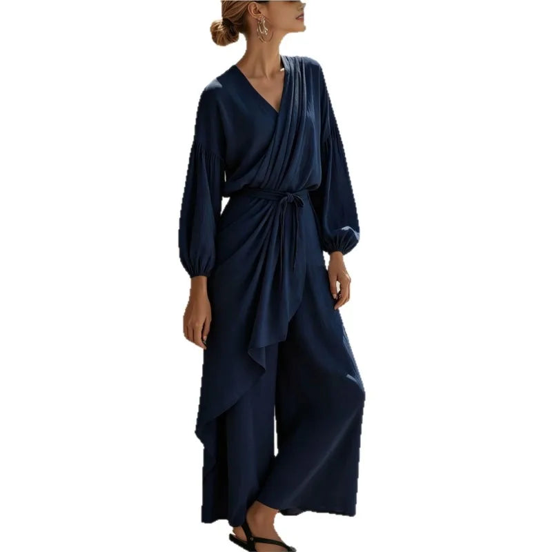 Marcelline Wrap Front Jumpsuit