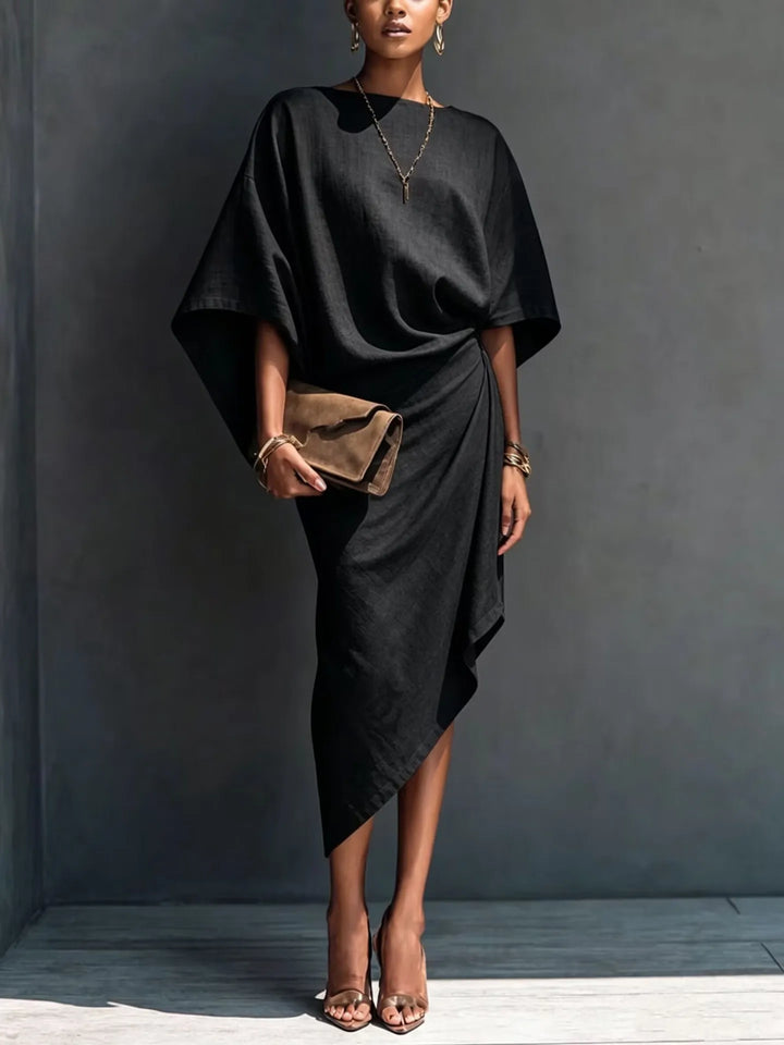 Farrah Batwing Sleeve Midi Dress