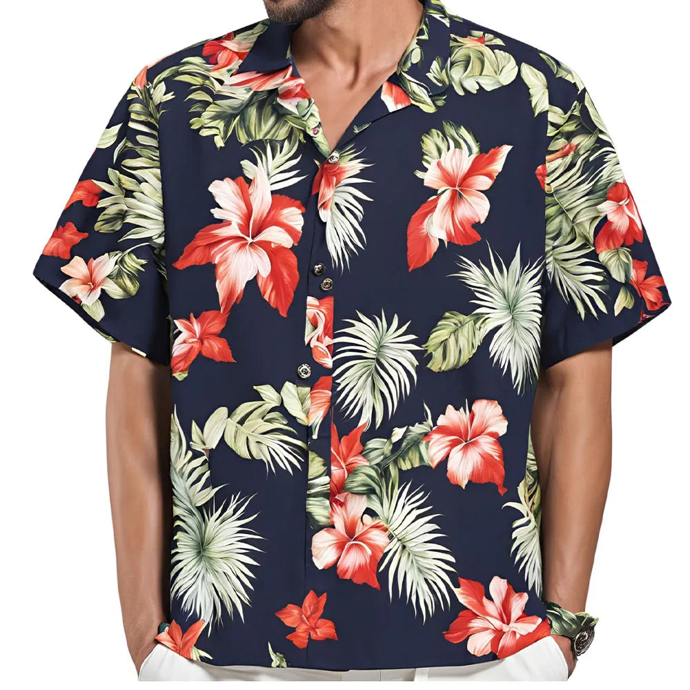 Onslo Relaxed Hawaiian Floral Summer Shirt