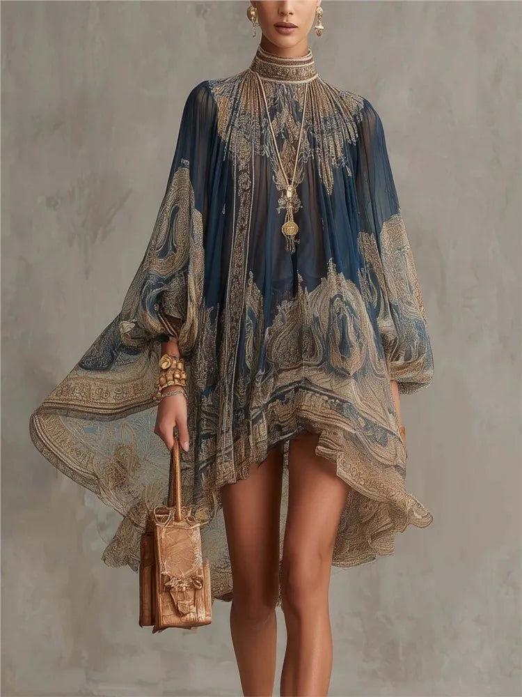 Isabelle Boho Chiffon Mini Dress
