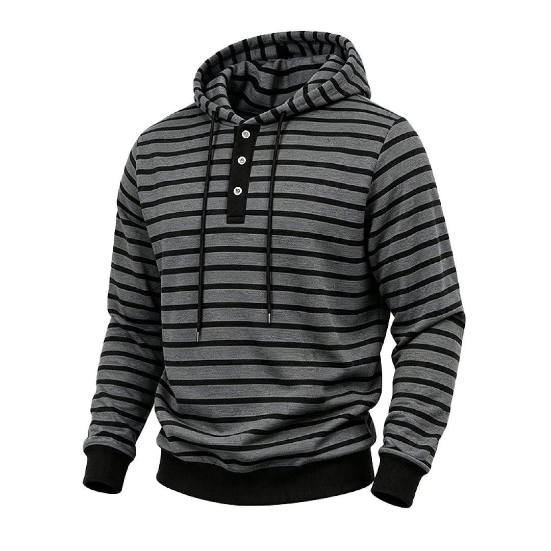 Sterling Button Placket Hoodie