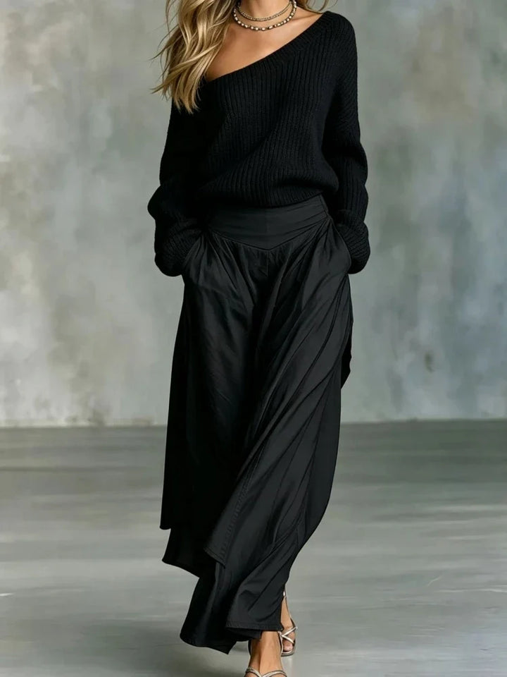 Marisol Off Shoulder Knit Set