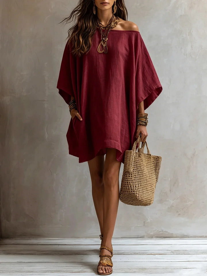 Isabelle Batwing Sleeve Mini Dress