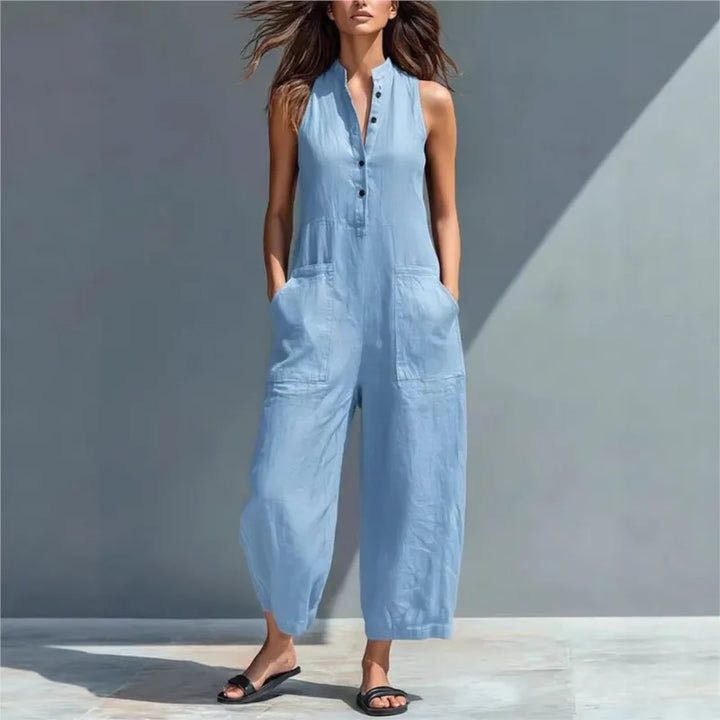 Malisa Linen Summer Jumpsuit