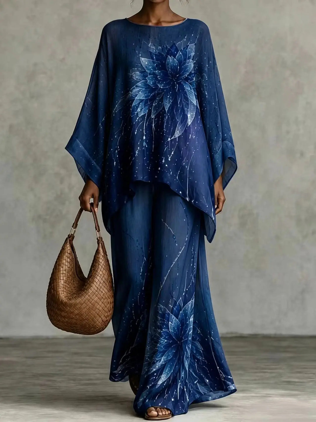 Marren Printed Loose Two-Piece Set