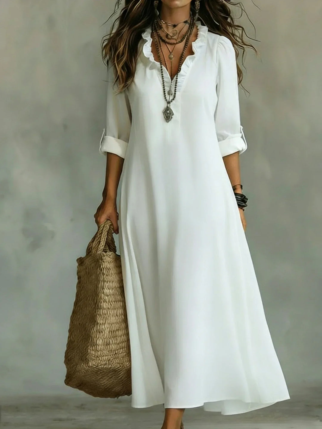 Lavinia Floral Print Long Sundress