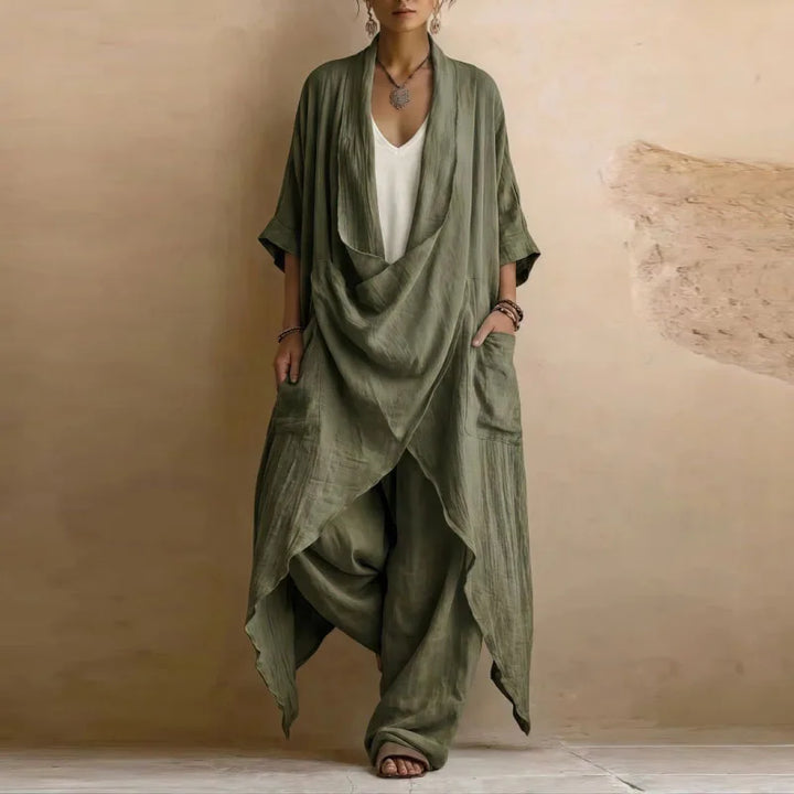 Maggie Crinkle Kimono Set
